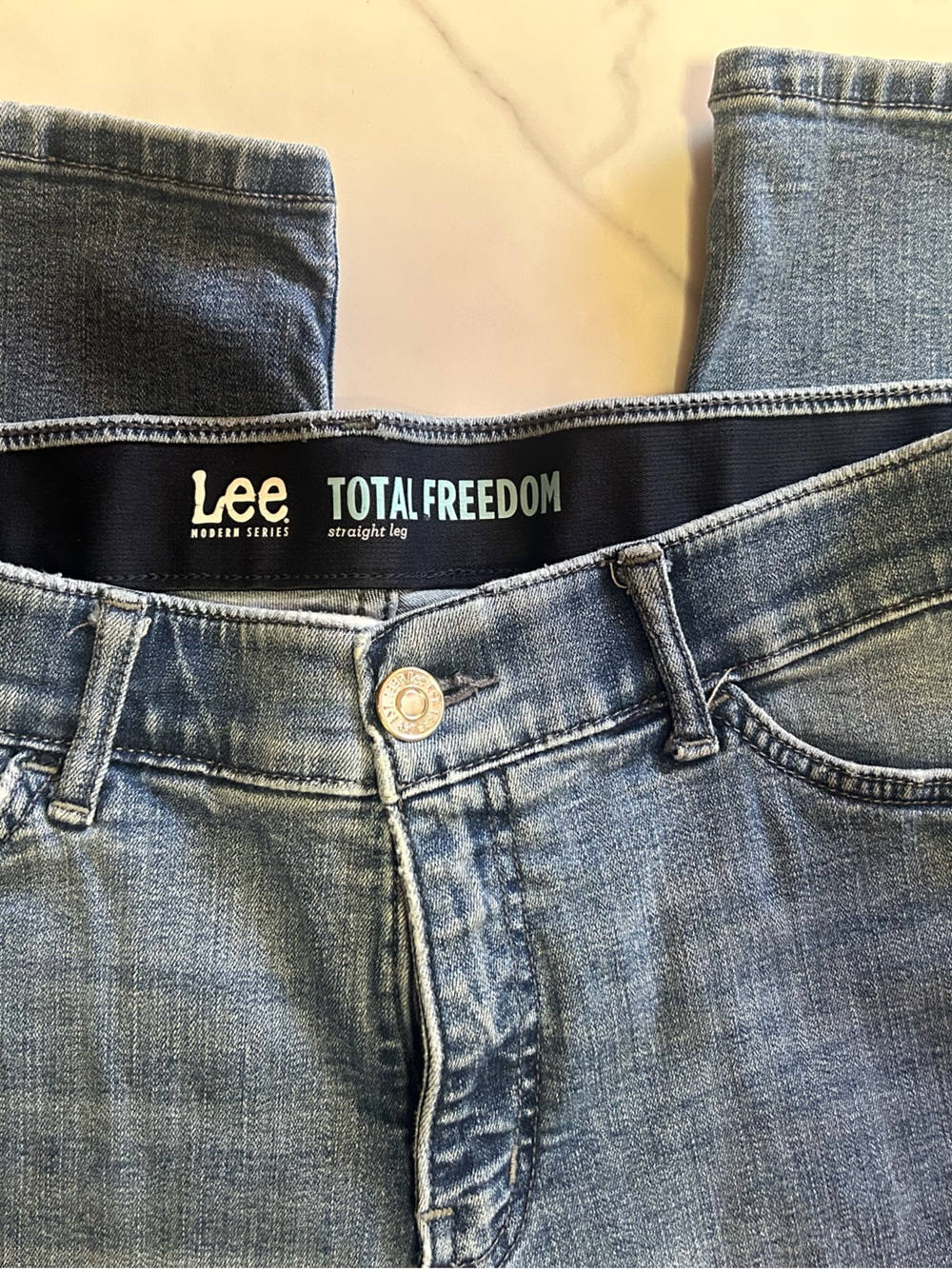 Lee Women’s Blue Relaxed Straight Jeans